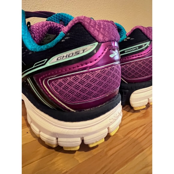 Brooks Ghost 8 Women's Running Shoes Navy Blue Teal Pink Sz 7 Medium - Picture 13 of 13